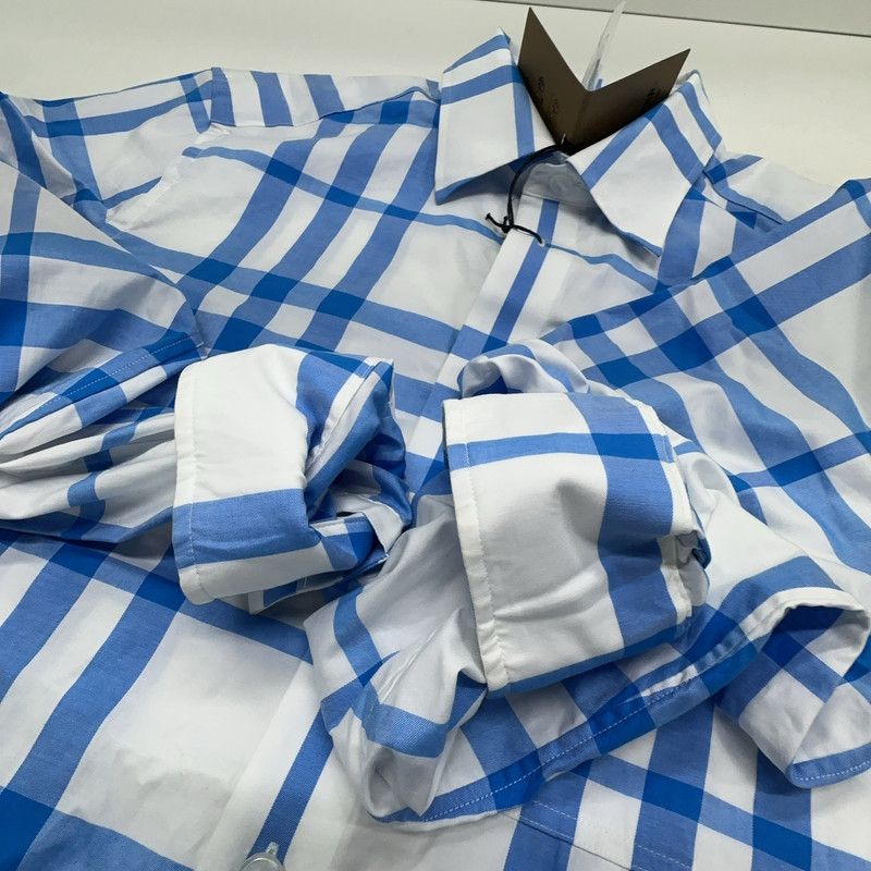 Burberry Burberry Checked Button-Up Long Sleeve Shirt 0079 Size US M / EU 48-50 / 2 - 3 Thumbnail