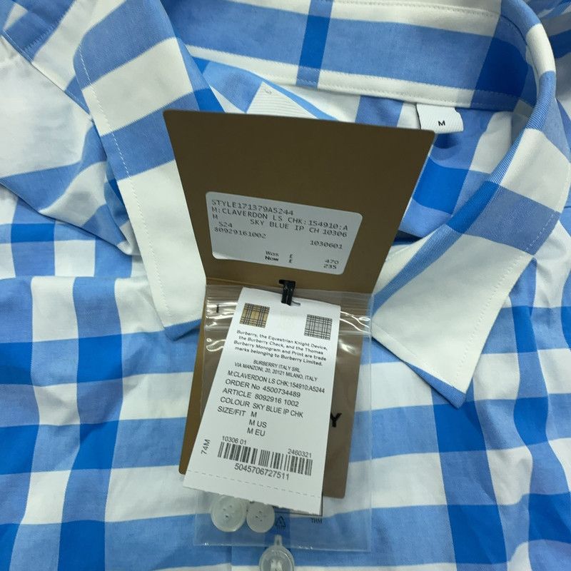 Burberry Burberry Checked Button-Up Long Sleeve Shirt 0079 Size US M / EU 48-50 / 2 - 8 Thumbnail