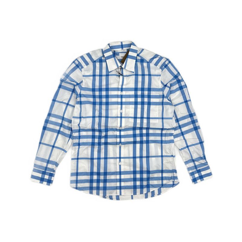 Burberry Burberry Checked Button-Up Long Sleeve Shirt 0079 Size US M / EU 48-50 / 2 - 5 Thumbnail