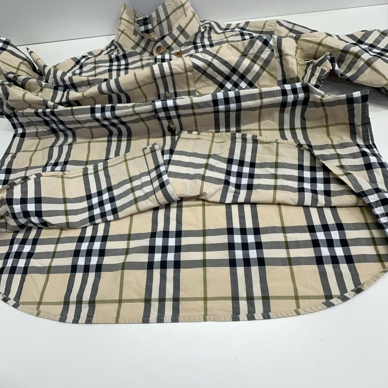 Burberry Burberry Brown Check Long Sleeve Shirt 0079 Size US XXL / EU 58 / 5 - 11 Thumbnail