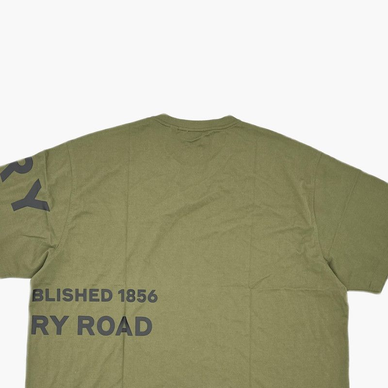 Burberry Burberry Letter Print Green Short Sleeve T-Shirt 0079 Size US XL / EU 56 / 4 - 6 Thumbnail