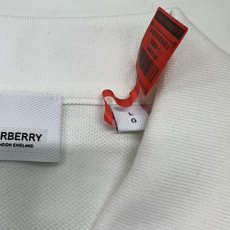 Burberry Burberry Logo Tape Short Sleeve Polo Shirt 0079 Size US L / EU 52-54 / 3 - 7 Thumbnail