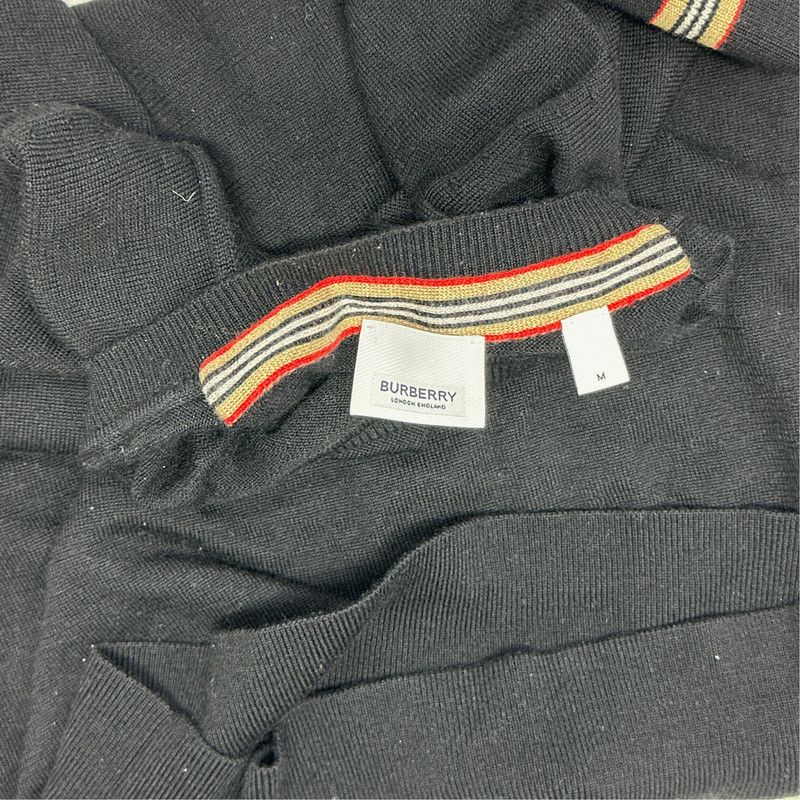 Burberry Burberry Wool Knit Sweater with Signature Stripes 0079 Size US M / EU 48-50 / 2 - 4 Thumbnail