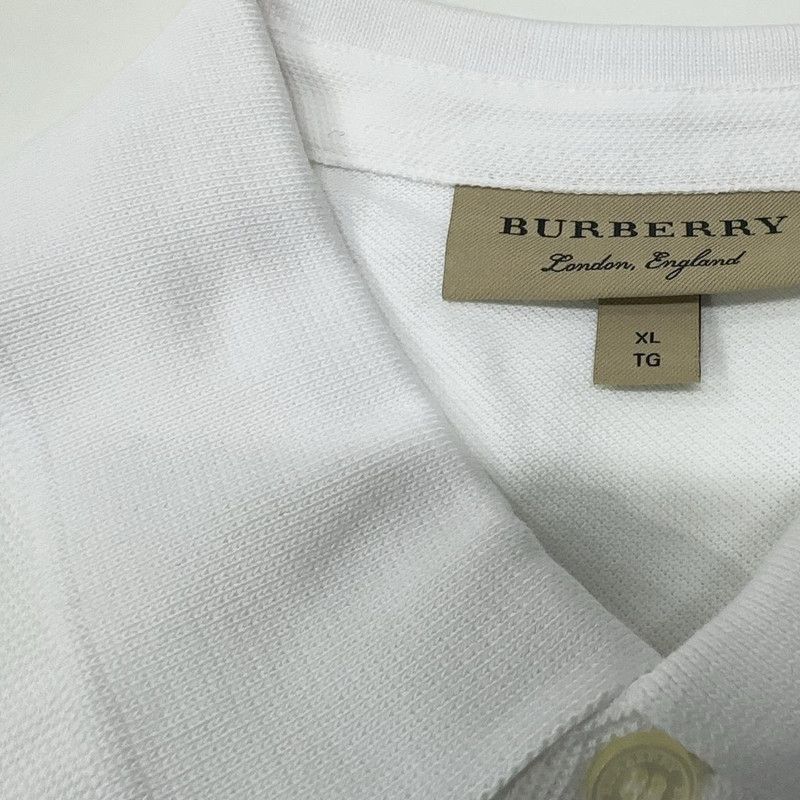 Burberry Burberry Classic White Short Sleeve Polo Shirt 0079 Size US XL / EU 56 / 4 - 7 Thumbnail