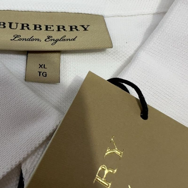 Burberry Burberry SS22 Solid White Short Sleeve Polo 0079 Size US XL / EU 56 / 4 - 8 Thumbnail