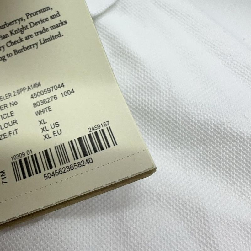 Burberry Burberry SS22 Solid Buttoned Polo Shirt 0079 Size US XL / EU 56 / 4 - 10 Thumbnail