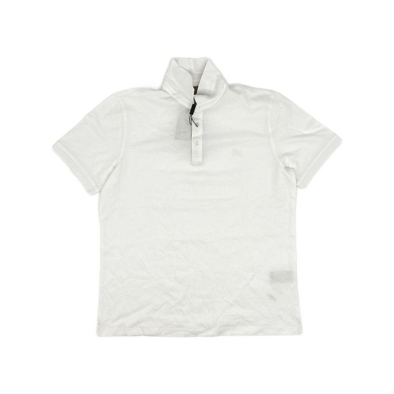 Burberry Burberry SS22 Solid White Short Sleeve Polo 0079 Size US XL / EU 56 / 4 - 3 Thumbnail