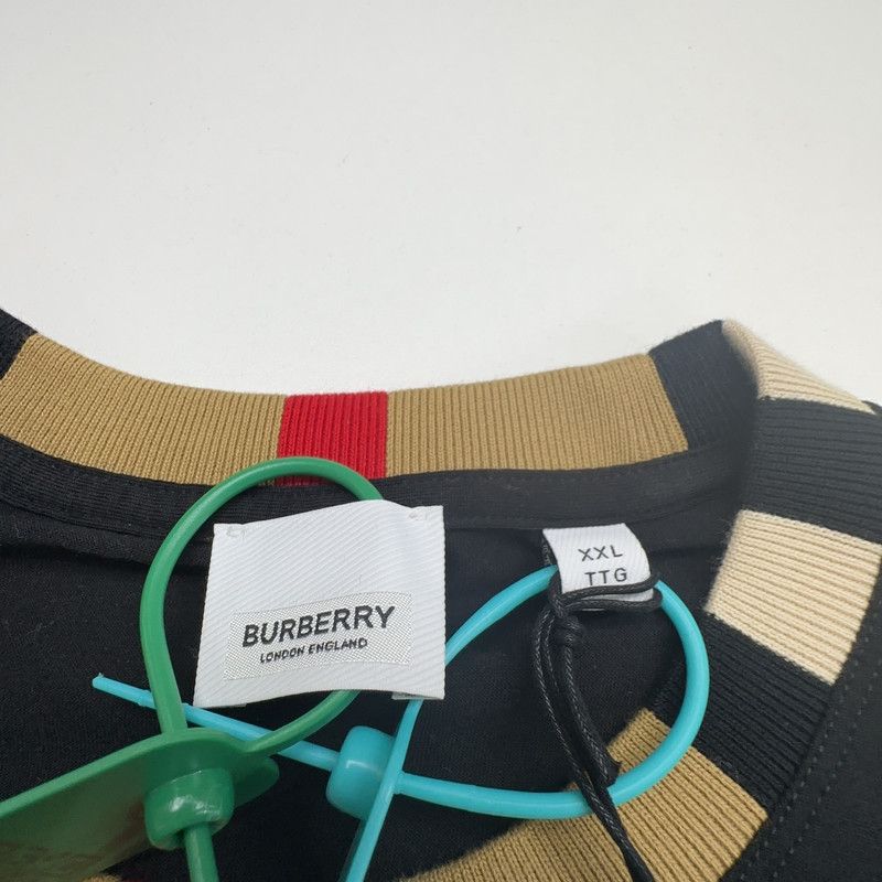 Burberry Burberry Black Crew Neck Short Sleeve T-Shirt 0079 Size US XXL / EU 58 / 5 - 4 Thumbnail