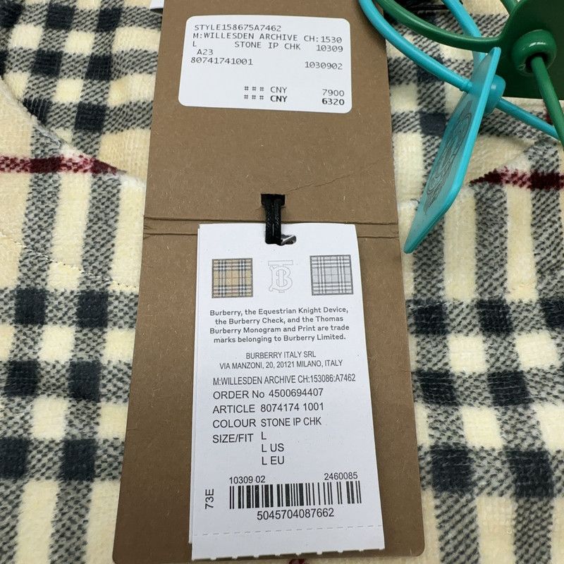 Burberry Burberry SS23 Plaid Crewneck Short Sleeve T-Shirt 0079 Size US L / EU 52-54 / 3 - 6 Thumbnail