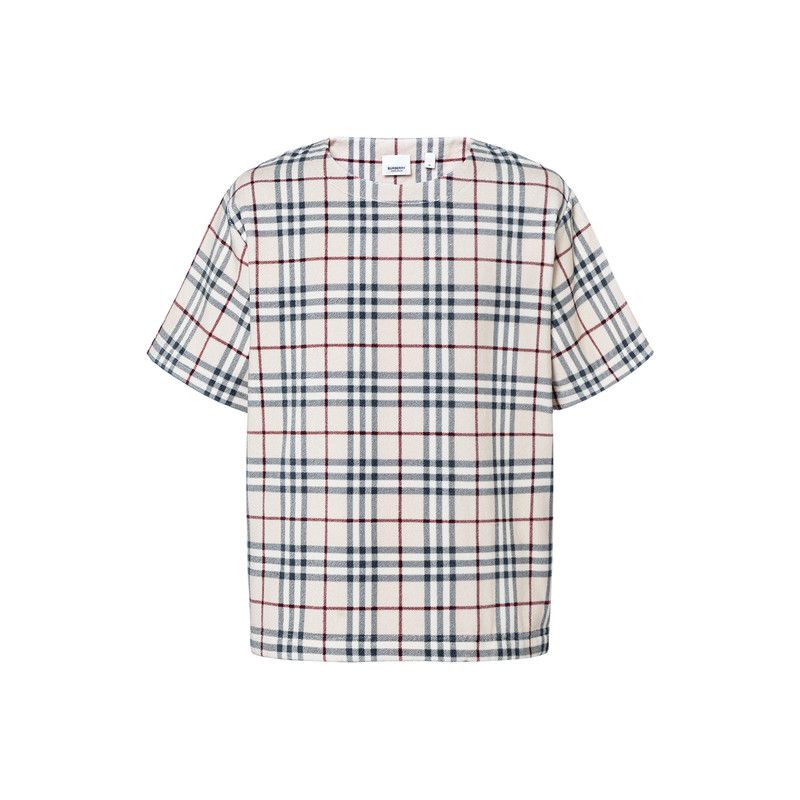 Burberry Burberry SS23 Plaid Crewneck Short Sleeve T-Shirt 0079 Size US L / EU 52-54 / 3 - 4 Thumbnail
