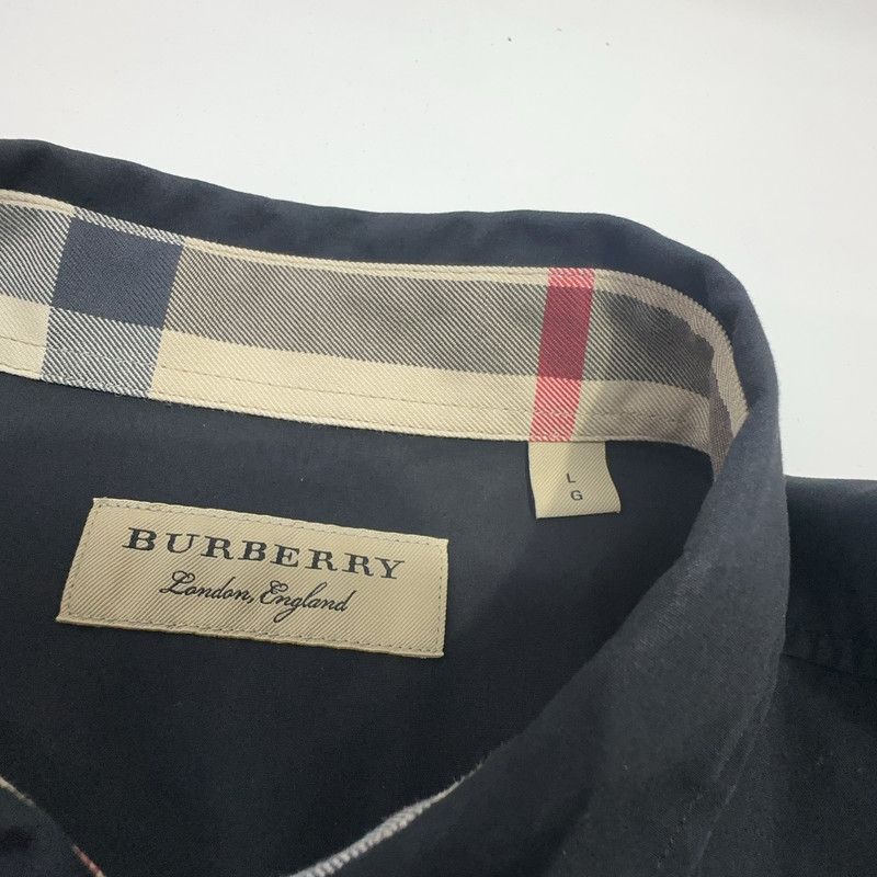 Burberry Burberry Black Long Sleeve Shirt with Logo 0079 Size US L / EU 52-54 / 3 - 2 Thumbnail