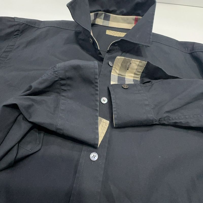 Burberry Burberry Black Long Sleeve Shirt with Logo 0079 Size US L / EU 52-54 / 3 - 5 Thumbnail