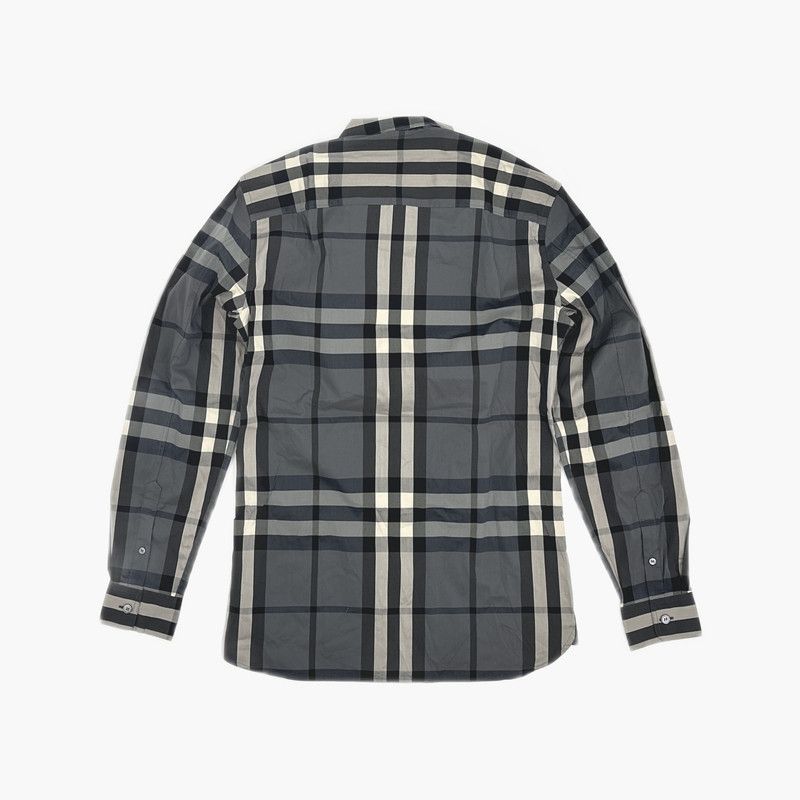 Burberry Burberry Long Sleeve Checkered Shirt in Charcoal 0079 Size US XS / EU 42 / 0 - 3 Thumbnail