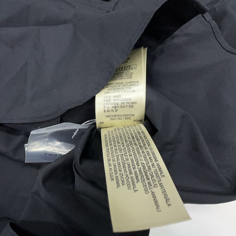 Burberry Burberry Black Long Sleeve Shirt with Check Detail 0079 Size US XS / EU 42 / 0 - 6 Thumbnail