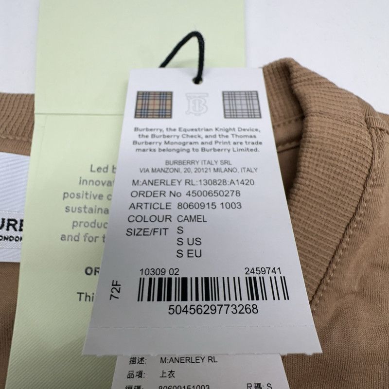 Burberry Burberry Casual Logo Embroidered Short Sleeve T-Shirt 0079 Size US S / EU 44-46 / 1 - 19 Thumbnail
