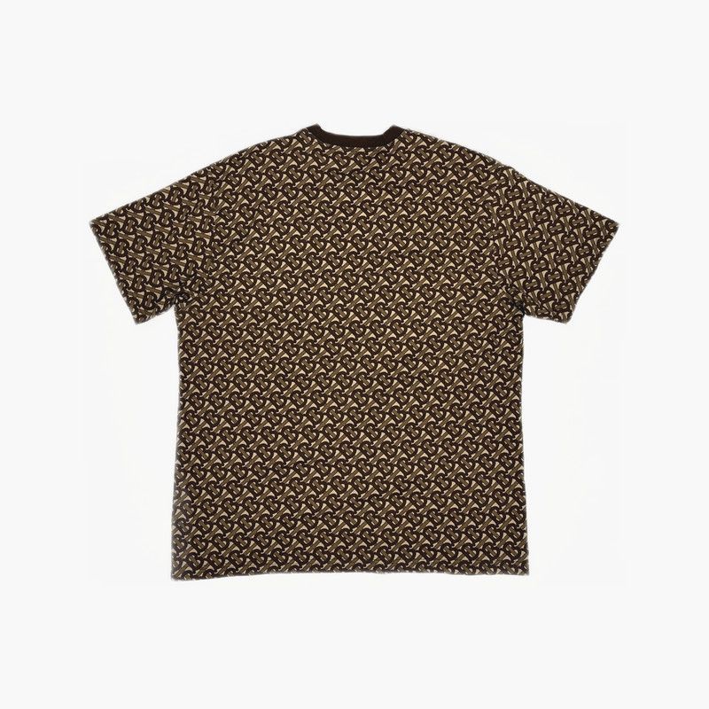 Burberry Burberry Brown Patterned Short Sleeve T-Shirt 0079 Size US M / EU 48-50 / 2 - 6 Thumbnail