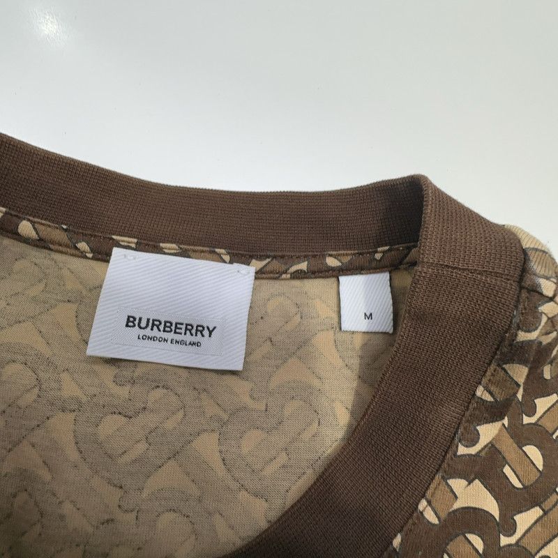 Burberry Burberry Brown Patterned Short Sleeve T-Shirt 0079 Size US M / EU 48-50 / 2 - 7 Thumbnail