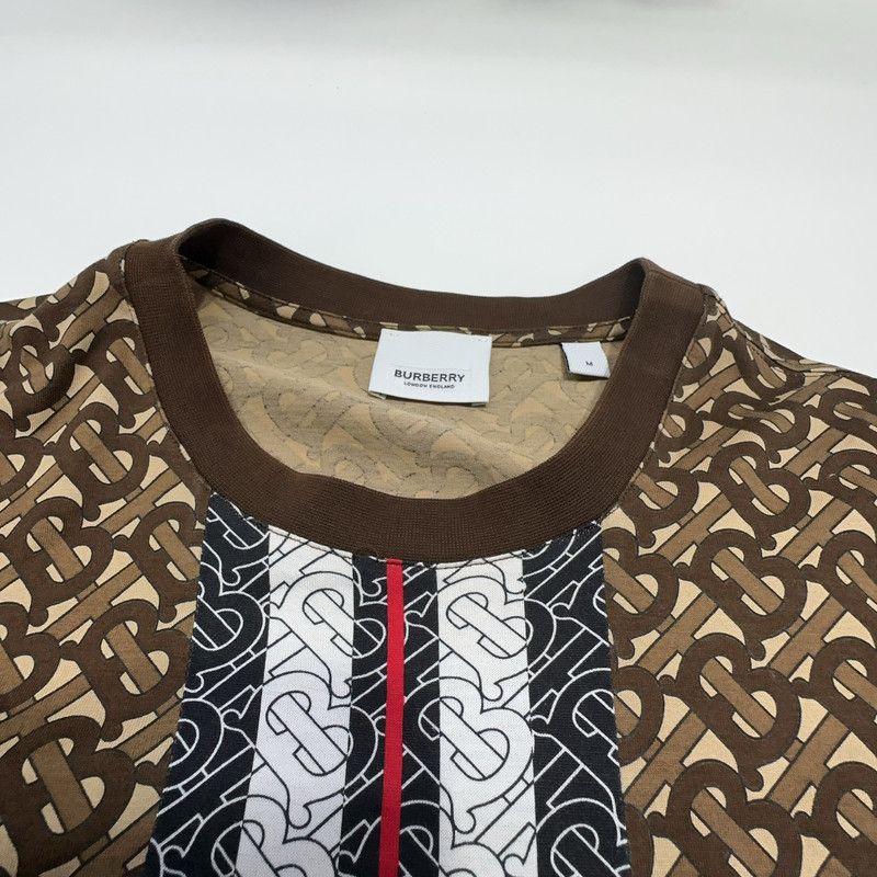 Burberry Burberry Brown Patterned Short Sleeve T-Shirt 0079 Size US M / EU 48-50 / 2 - 3 Thumbnail