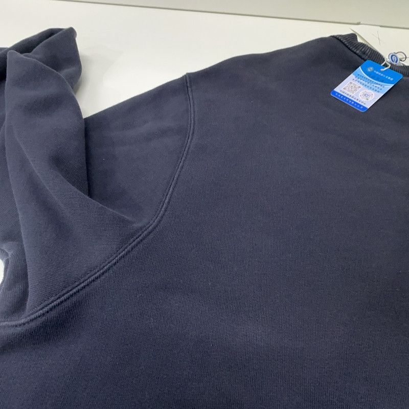 Burberry Burberry Navy Blue Logo Print Long Sleeve Sweatshirt 0079 Size US XL / EU 56 / 4 - 8 Thumbnail