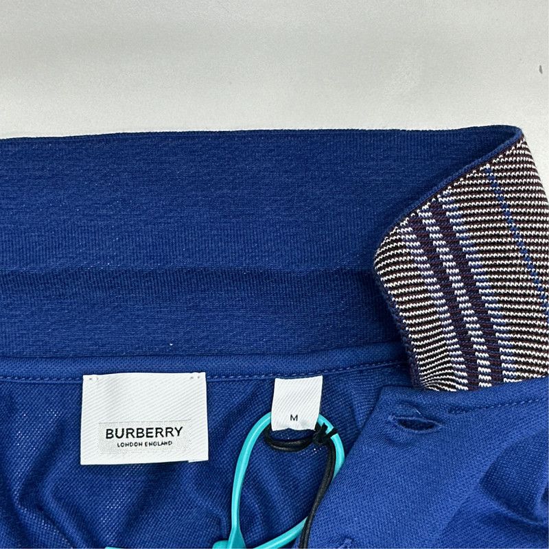 Burberry Burberry Striped Logo Embroidered Polo Shirt 0079 Size US M / EU 48-50 / 2 - 4 Thumbnail