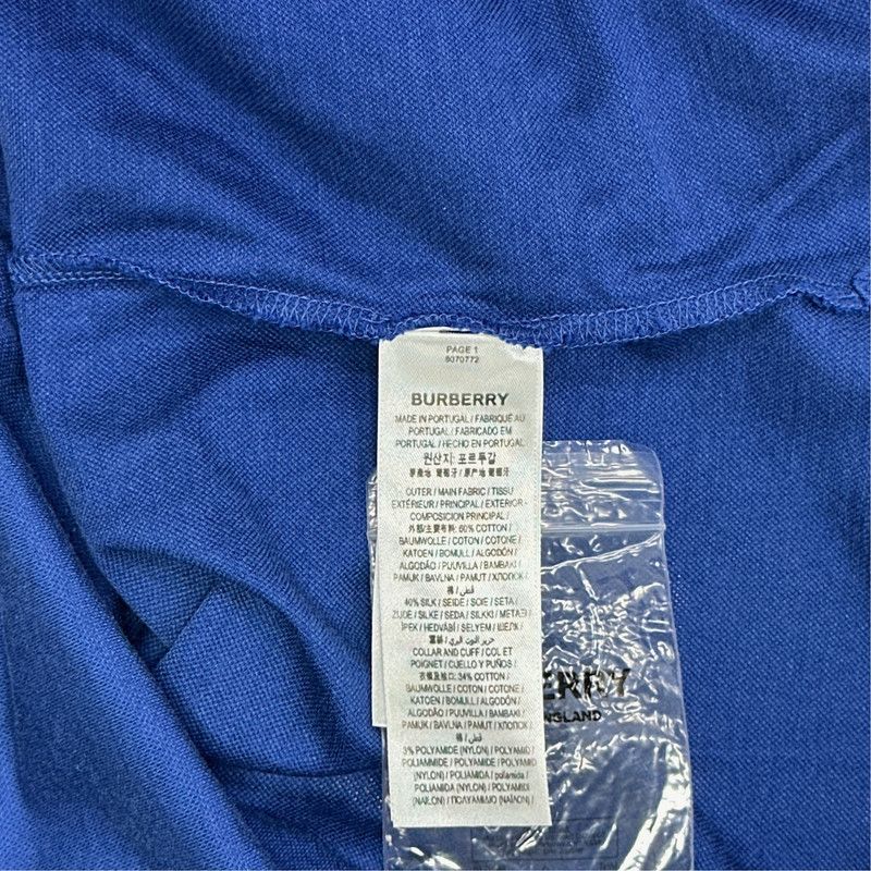 Burberry Burberry Striped Logo Embroidered Polo Shirt 0079 Size US M / EU 48-50 / 2 - 2 Thumbnail