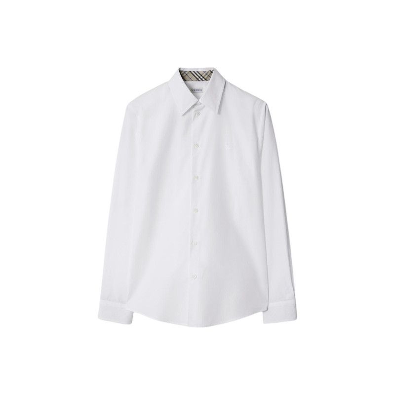 Burberry Burberry Slim Fit White Shirt for Men 0079 Size US L / EU 52-54 / 3 - 3 Thumbnail