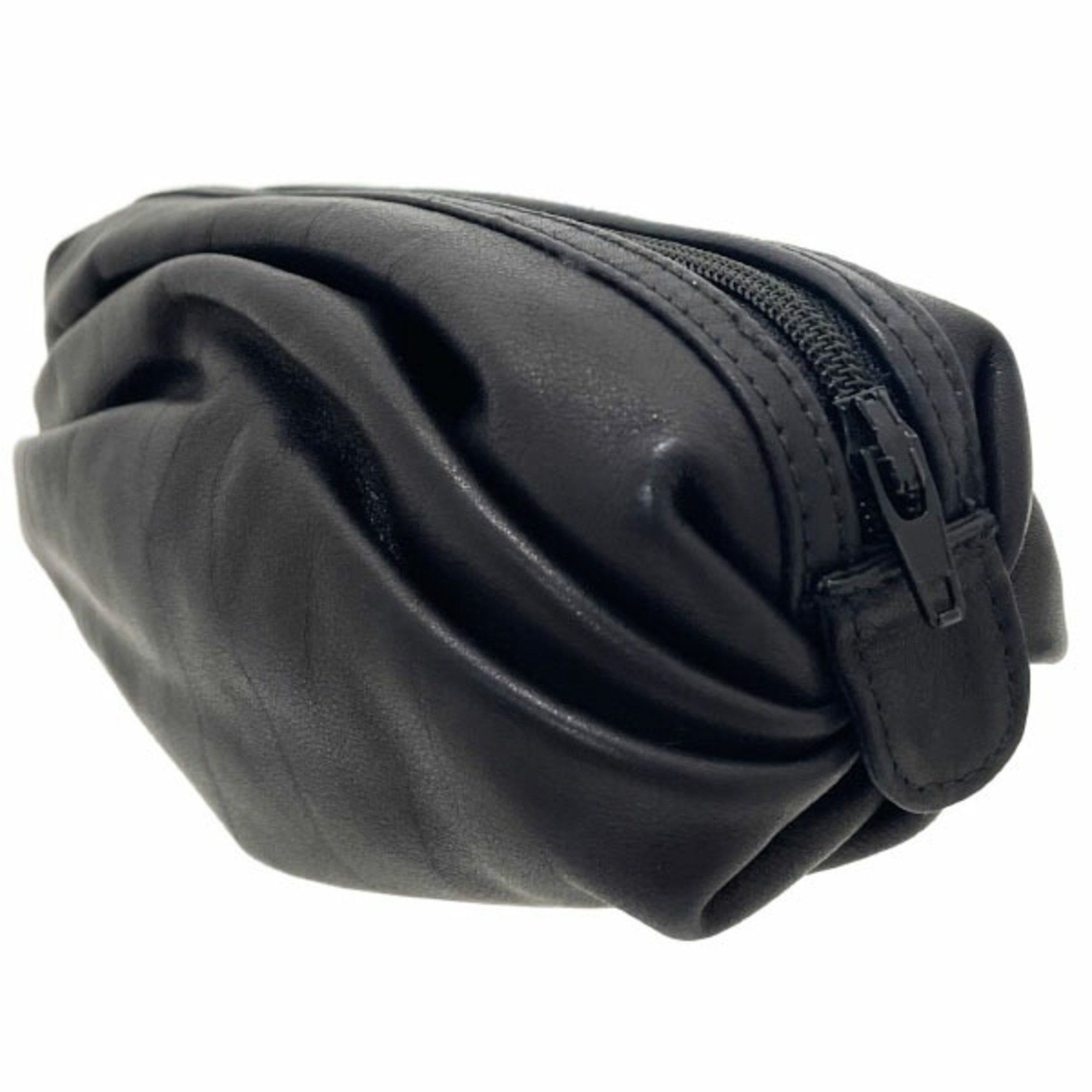 Gucci Gucci Pouch Old Multi Leather Black 039 416 GUCCI Interlocking G GG Gathered Pleated NN-15395 Size ONE SIZE - 5 Thumbnail