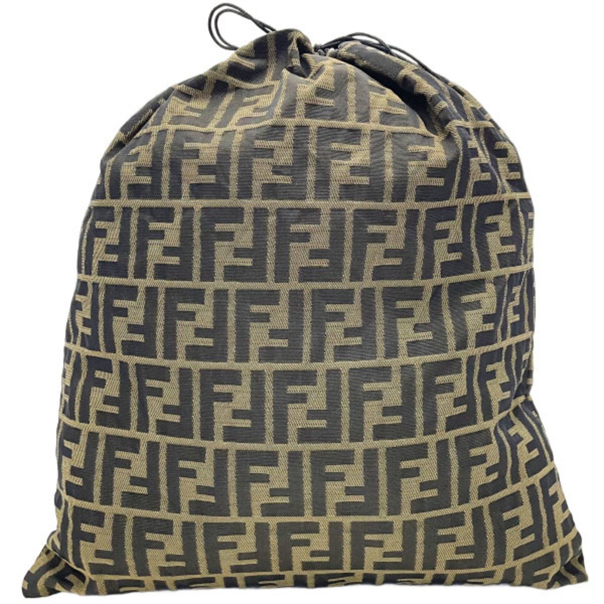 Fendi Fendi Pouch Zucca Nylon Canvas Khaki Black FENDI FF Bag Multi NN-14799 Size ONE SIZE - 2 Thumbnail