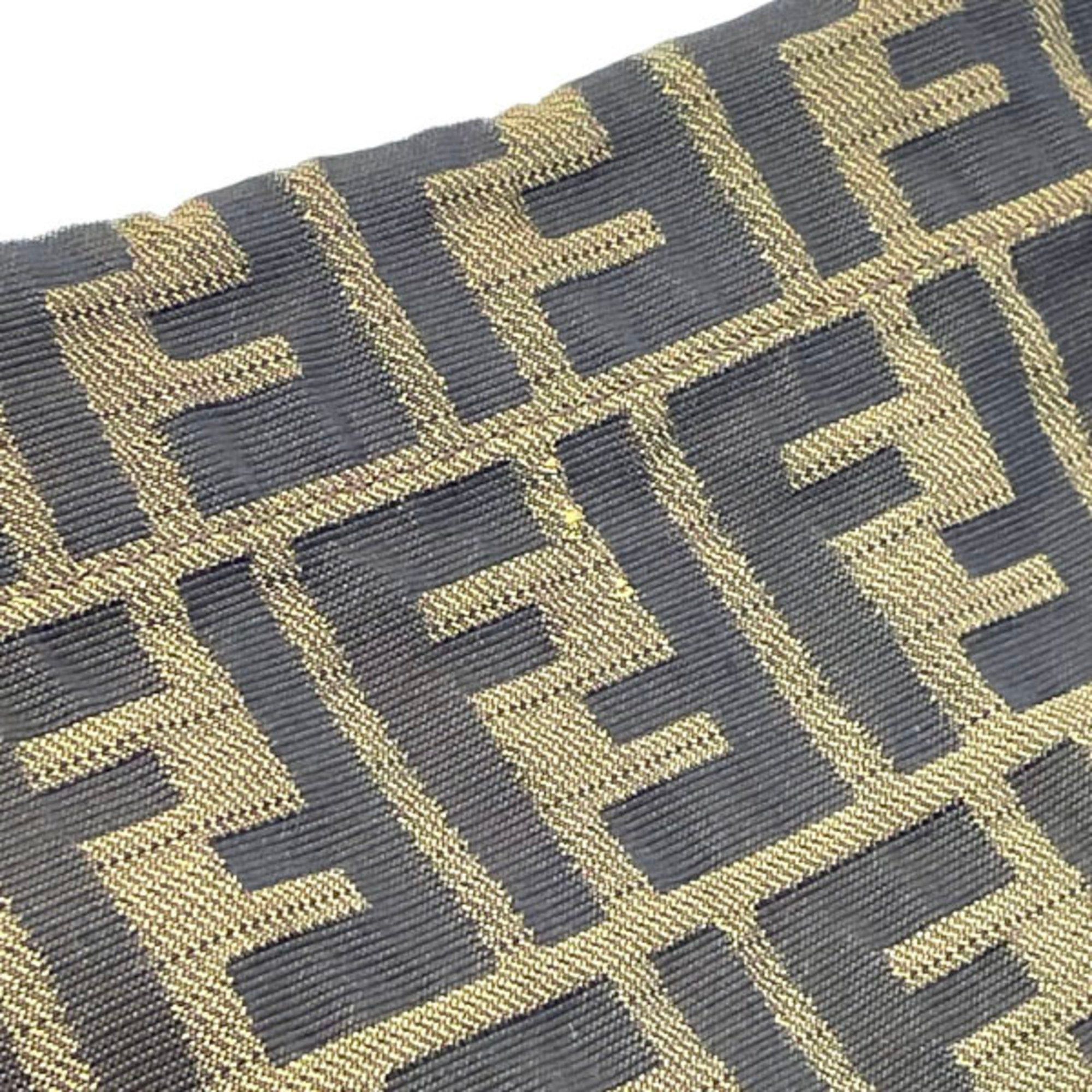 Fendi Fendi Pouch Zucca Nylon Canvas Khaki Black FENDI FF Bag Multi NN-14799 Size ONE SIZE - 5 Thumbnail
