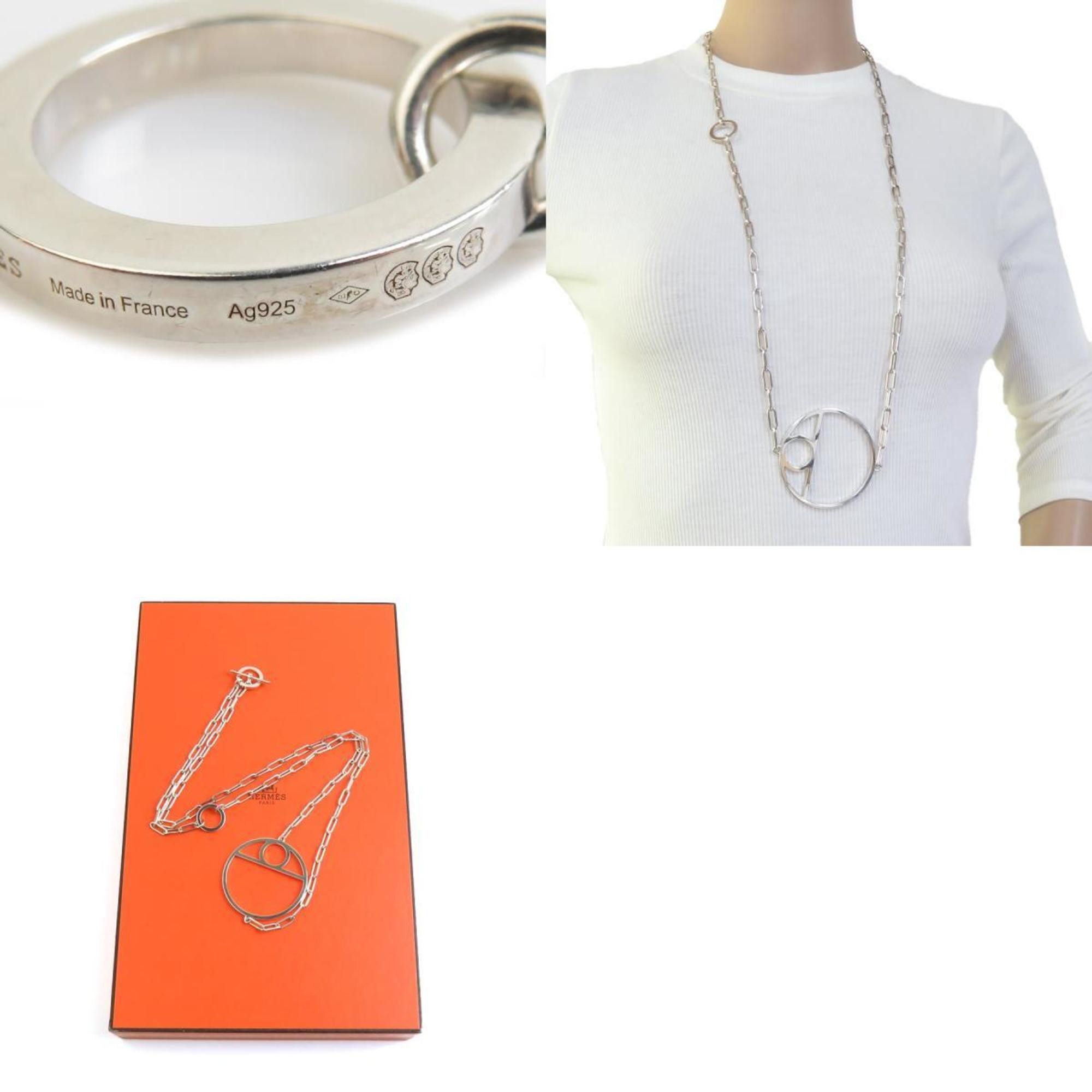 Hermes Hermes Necklace Chaine d'Ancrehem Silver 925 Men's Women's 90140a Size ONE SIZE - 5 Thumbnail