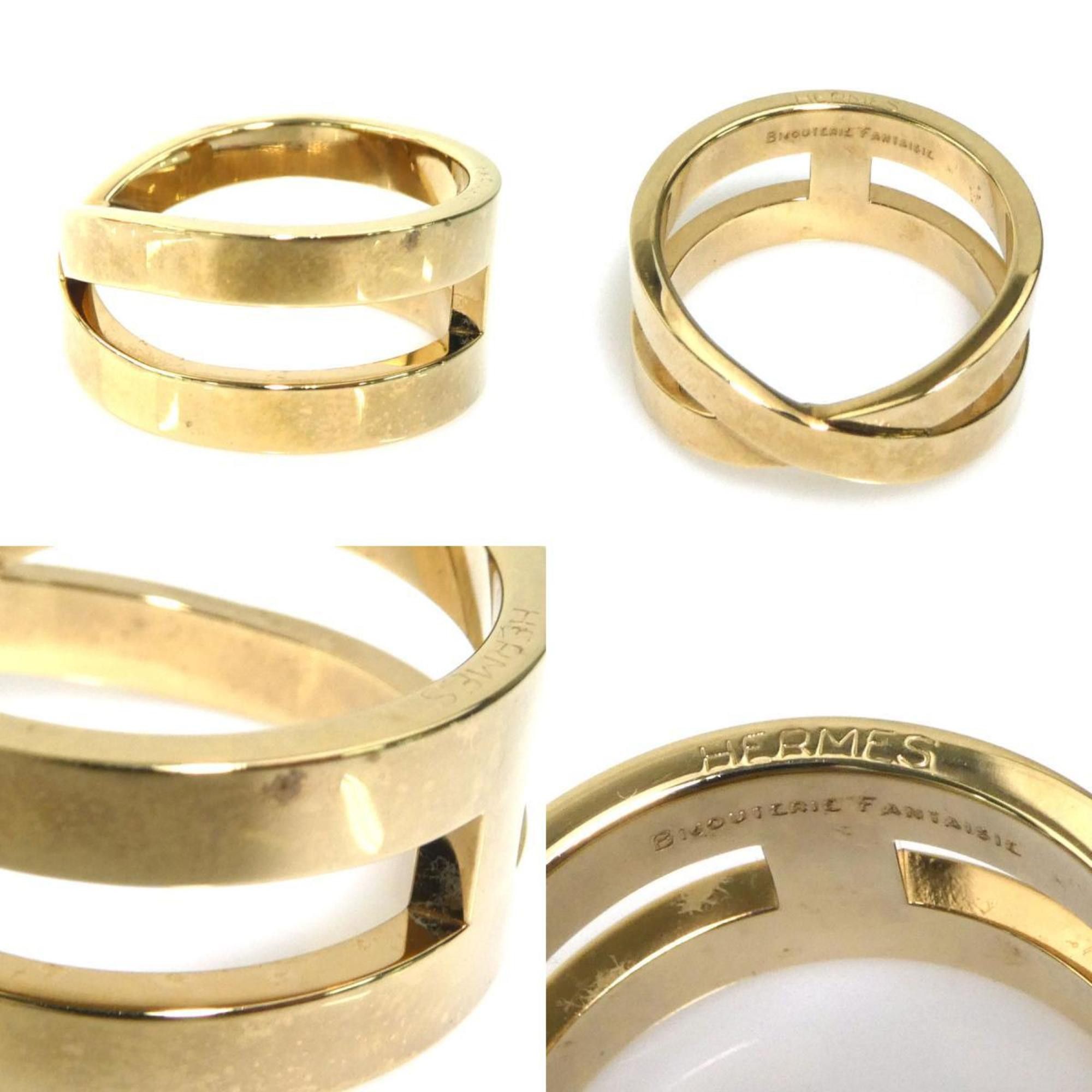 Hermes Hermes scarf ring metal gold ladies e60505a Size ONE SIZE - 4 Thumbnail