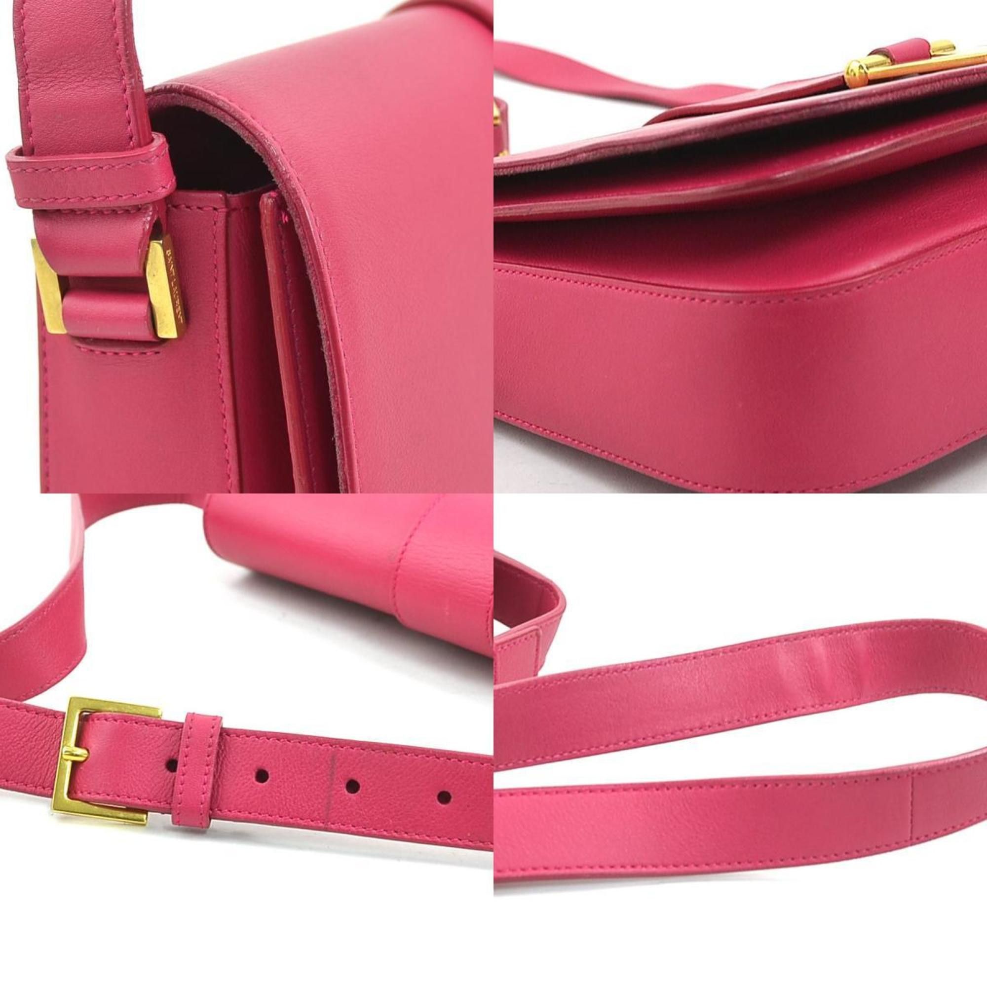 Saint Laurent Paris Saint Laurent shoulder bag, leather, pink, women's, 311214 56174a Size ONE SIZE - 3 Thumbnail