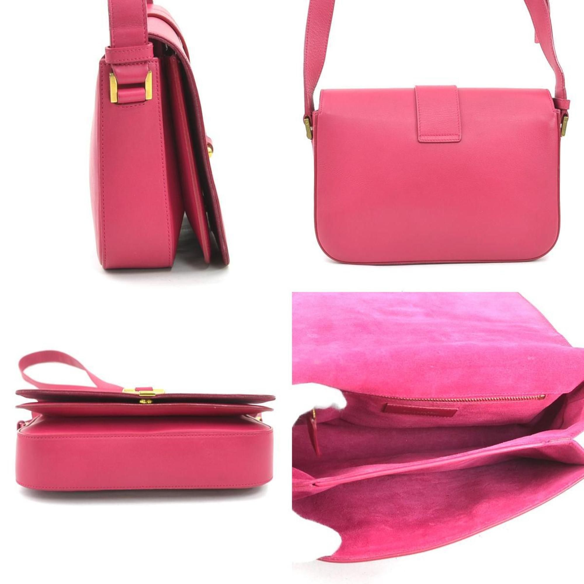 Saint Laurent Paris Saint Laurent shoulder bag, leather, pink, women's, 311214 56174a Size ONE SIZE - 2 Thumbnail