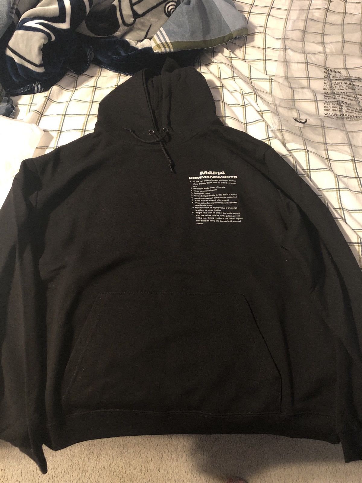 Mafia Mafia SZN M4F14 Commandments Hoodie Grailed