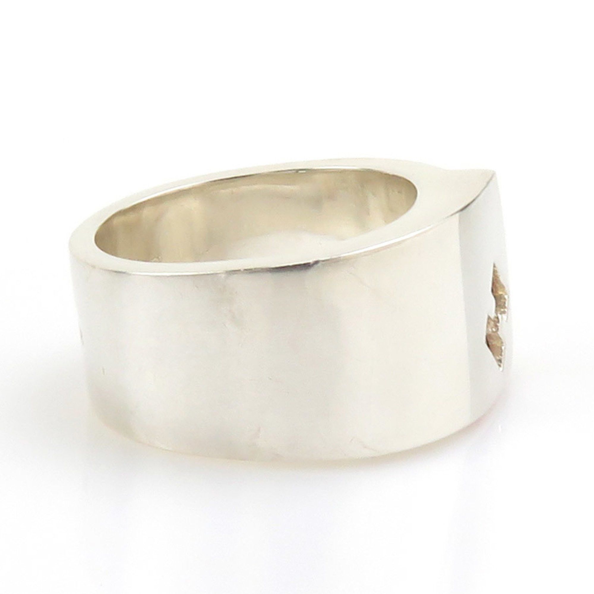 Hermes Hermes Ring, Silver 925, Silver, Orange, Women's e60488a Size ONE SIZE - 3 Thumbnail