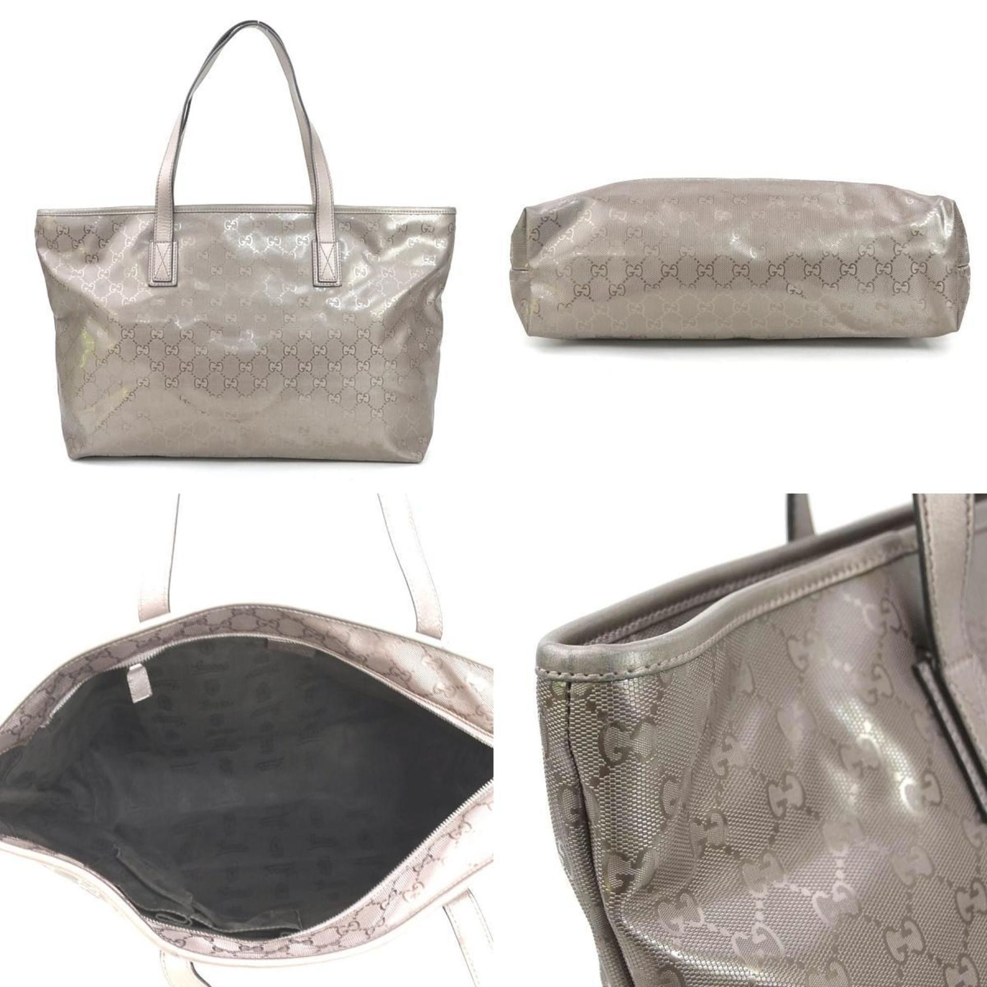 Gucci GUCCI Handbag GG Imprime Leather Metallic Brown Men's Women's 211137 r10604g Size ONE SIZE - 3 Thumbnail