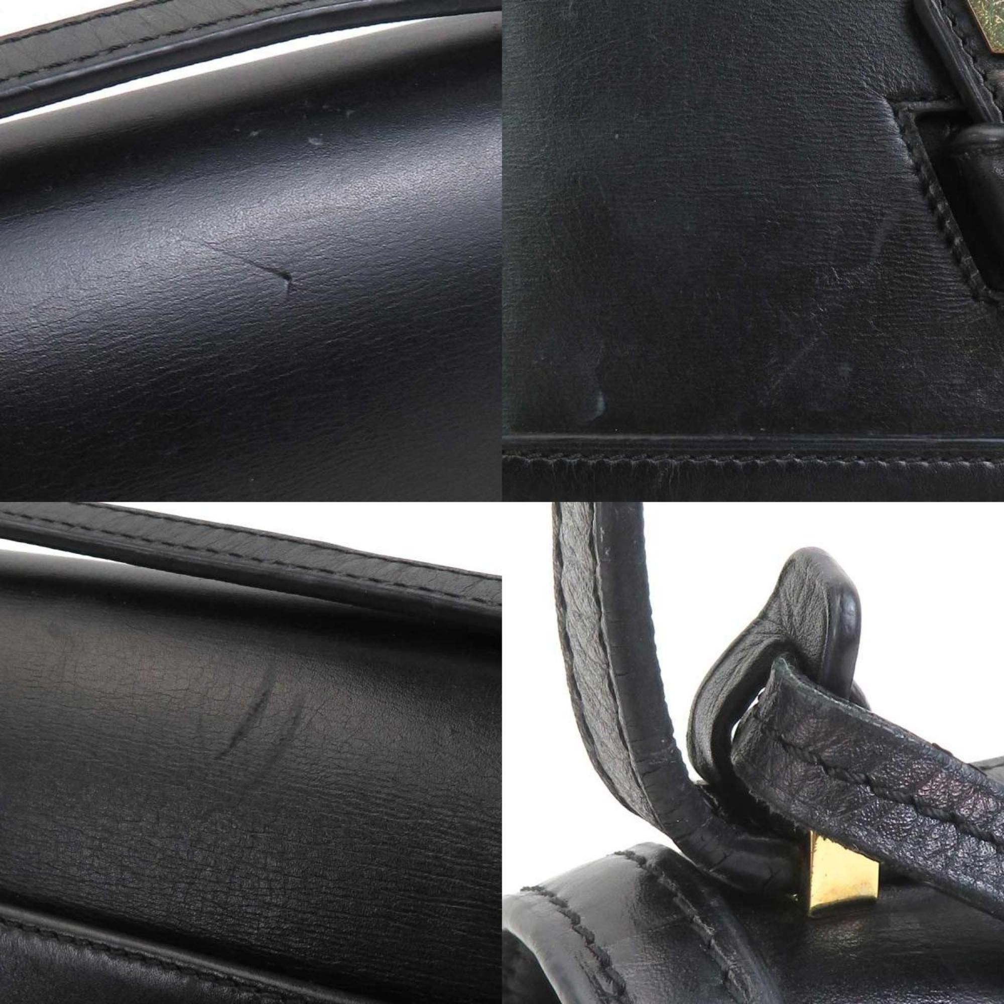 Loewe LOEWE shoulder bag Barcelona leather black gold ladies e60511a Size ONE SIZE - 4 Thumbnail