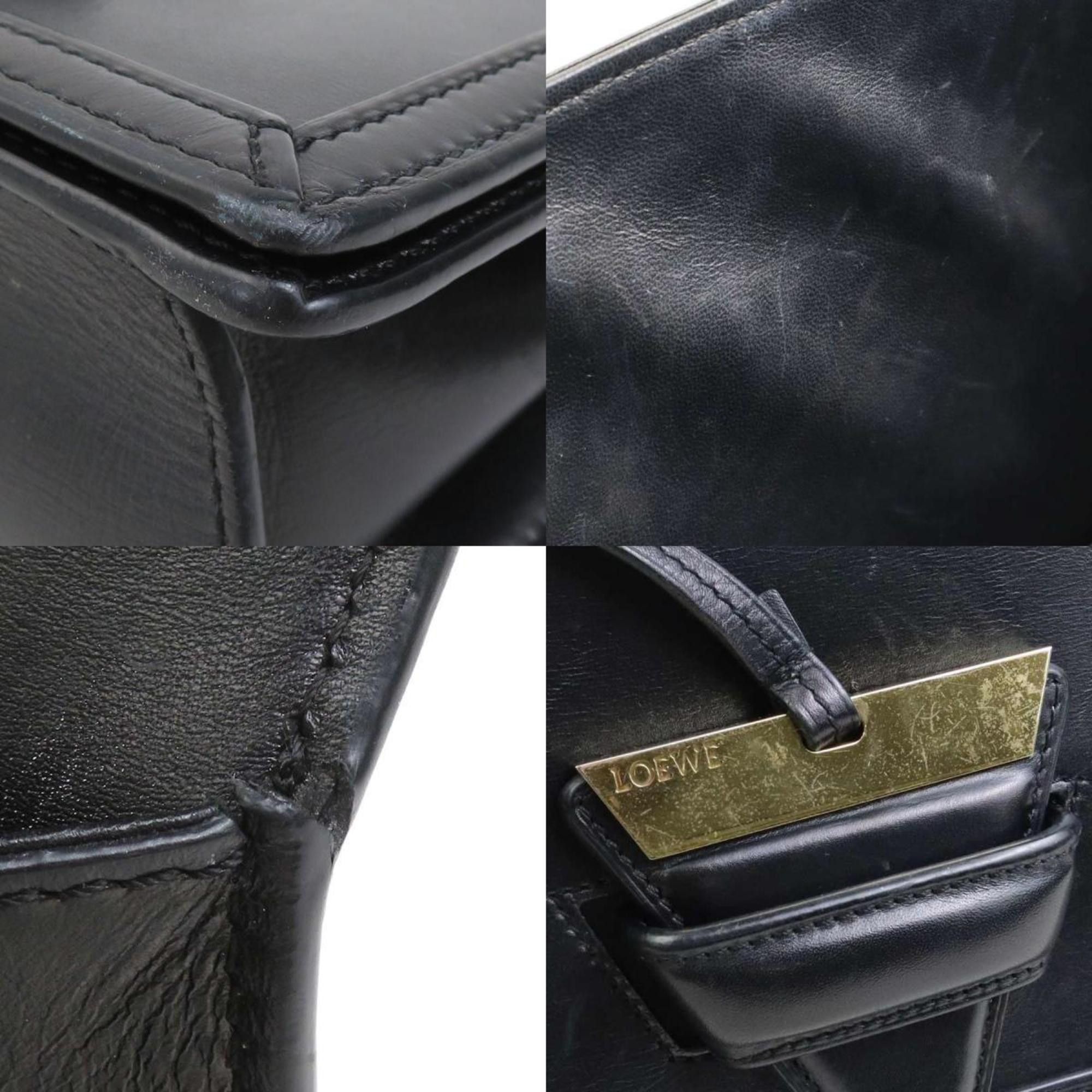 Loewe LOEWE shoulder bag Barcelona leather black gold ladies e60511a Size ONE SIZE - 3 Thumbnail