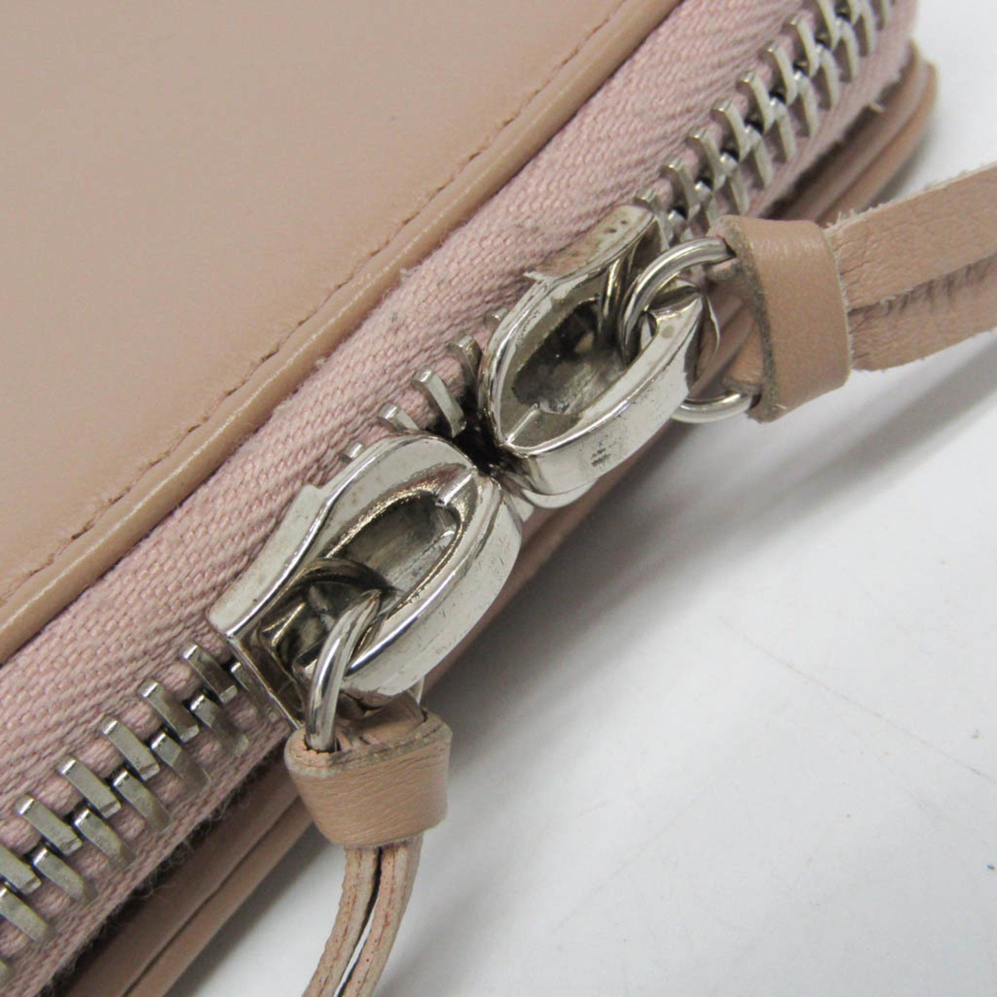 Balenciaga Balenciaga PAPIER ZA BILLFOLD 371662 Women's Calfskin Wallet (bi-fold) Beige Size ONE SIZE - 9 Thumbnail