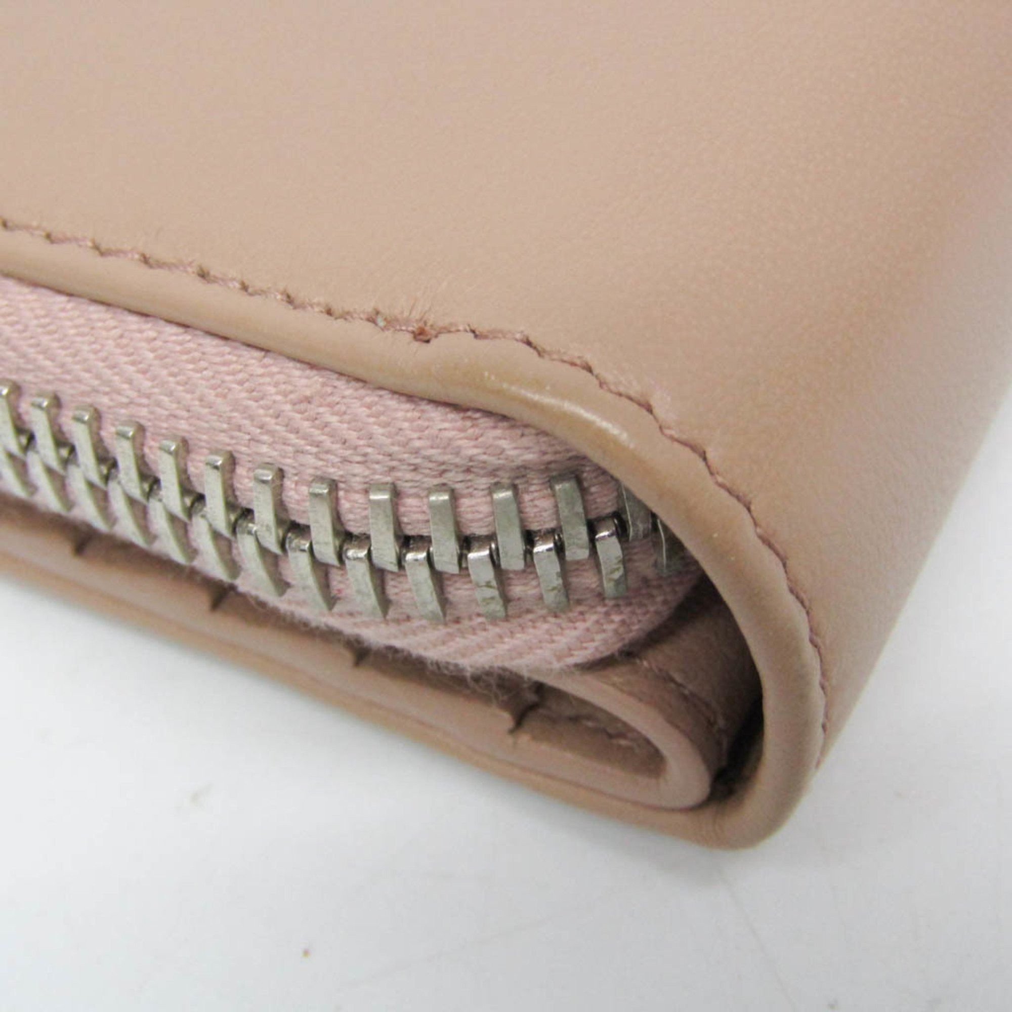 Balenciaga Balenciaga PAPIER ZA BILLFOLD 371662 Women's Calfskin Wallet (bi-fold) Beige Size ONE SIZE - 4 Thumbnail