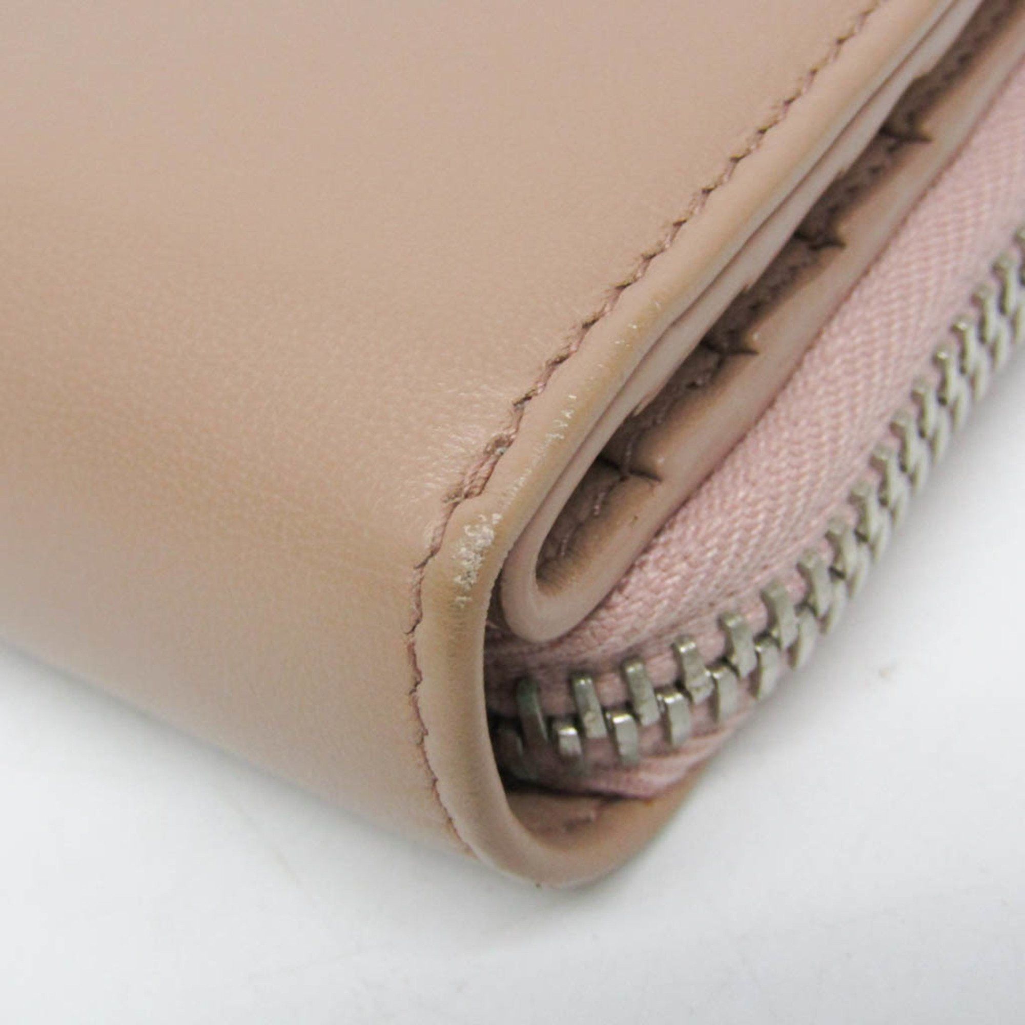 Balenciaga Balenciaga PAPIER ZA BILLFOLD 371662 Women's Calfskin Wallet (bi-fold) Beige Size ONE SIZE - 5 Thumbnail