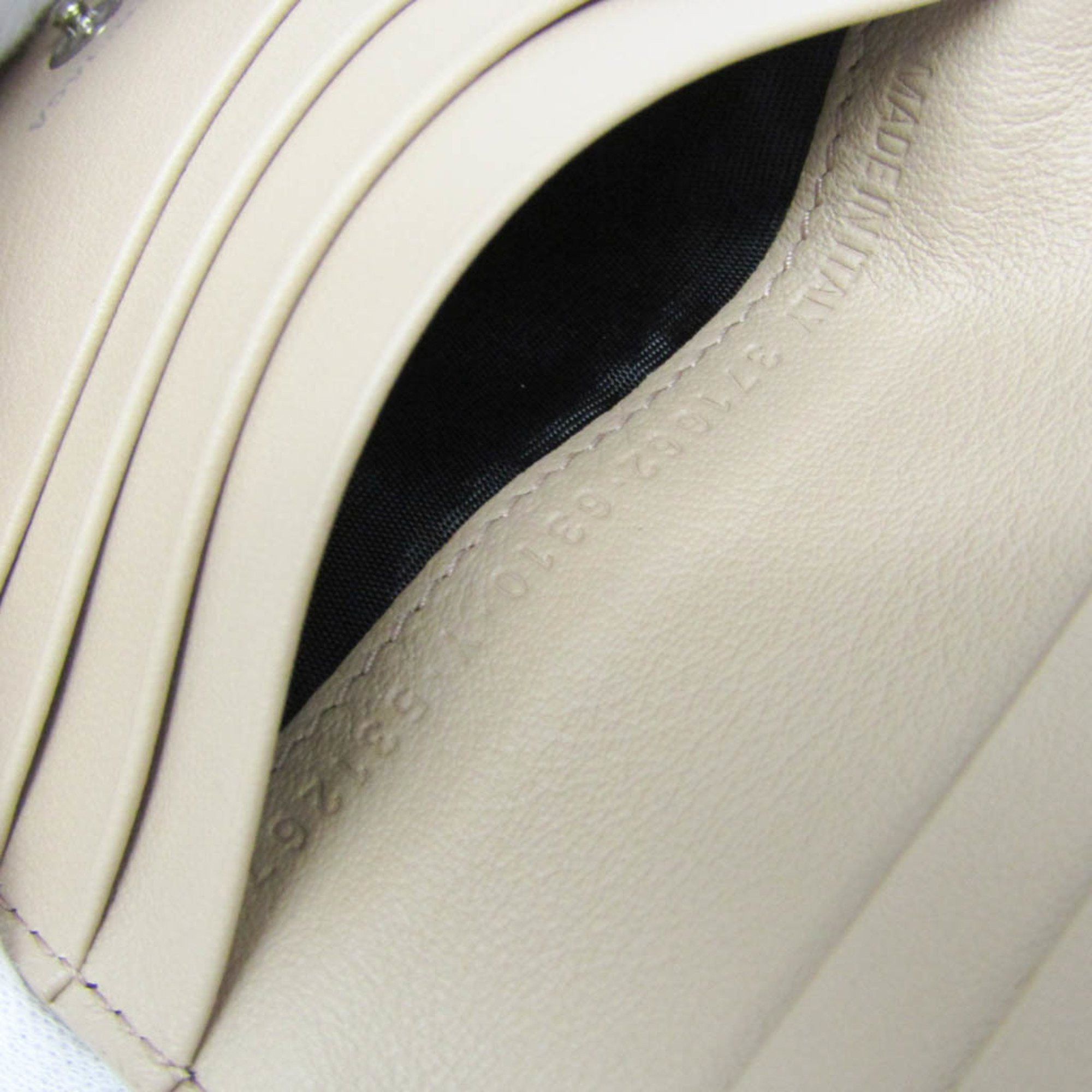 Balenciaga Balenciaga PAPIER ZA BILLFOLD 371662 Women's Calfskin Wallet (bi-fold) Beige Size ONE SIZE - 16 Thumbnail