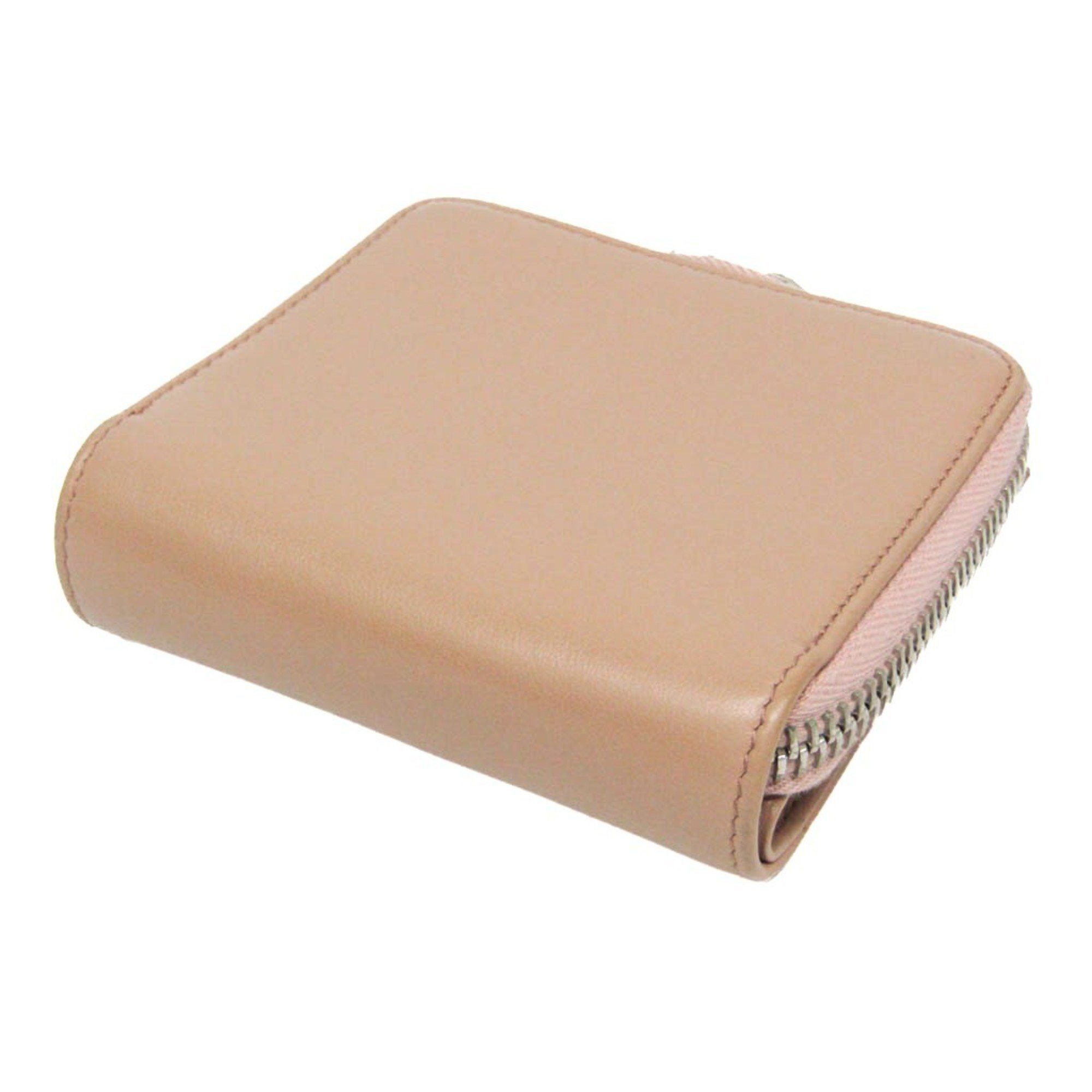 Balenciaga Balenciaga PAPIER ZA BILLFOLD 371662 Women's Calfskin Wallet (bi-fold) Beige Size ONE SIZE - 2 Thumbnail