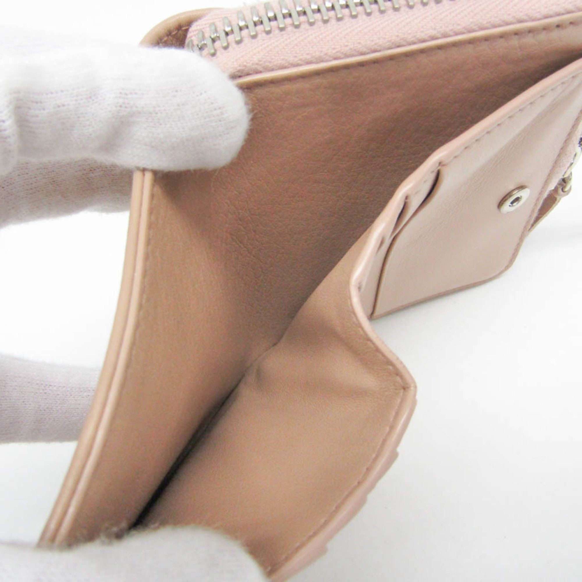 Balenciaga Balenciaga PAPIER ZA BILLFOLD 371662 Women's Calfskin Wallet (bi-fold) Beige Size ONE SIZE - 12 Thumbnail