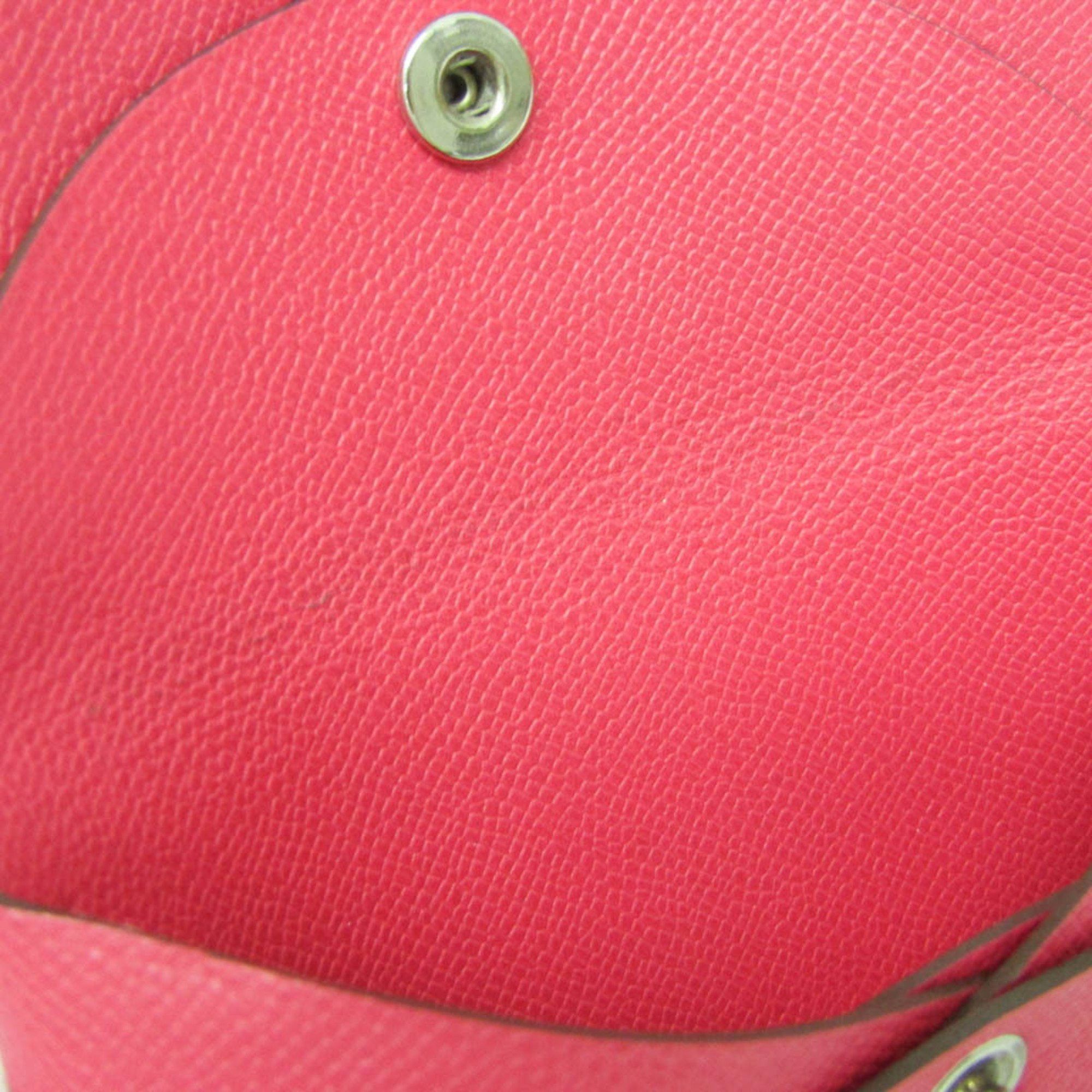 Hermes Hermes Calvi Duo Leather Card Case Ruby Size ONE SIZE - 8 Thumbnail