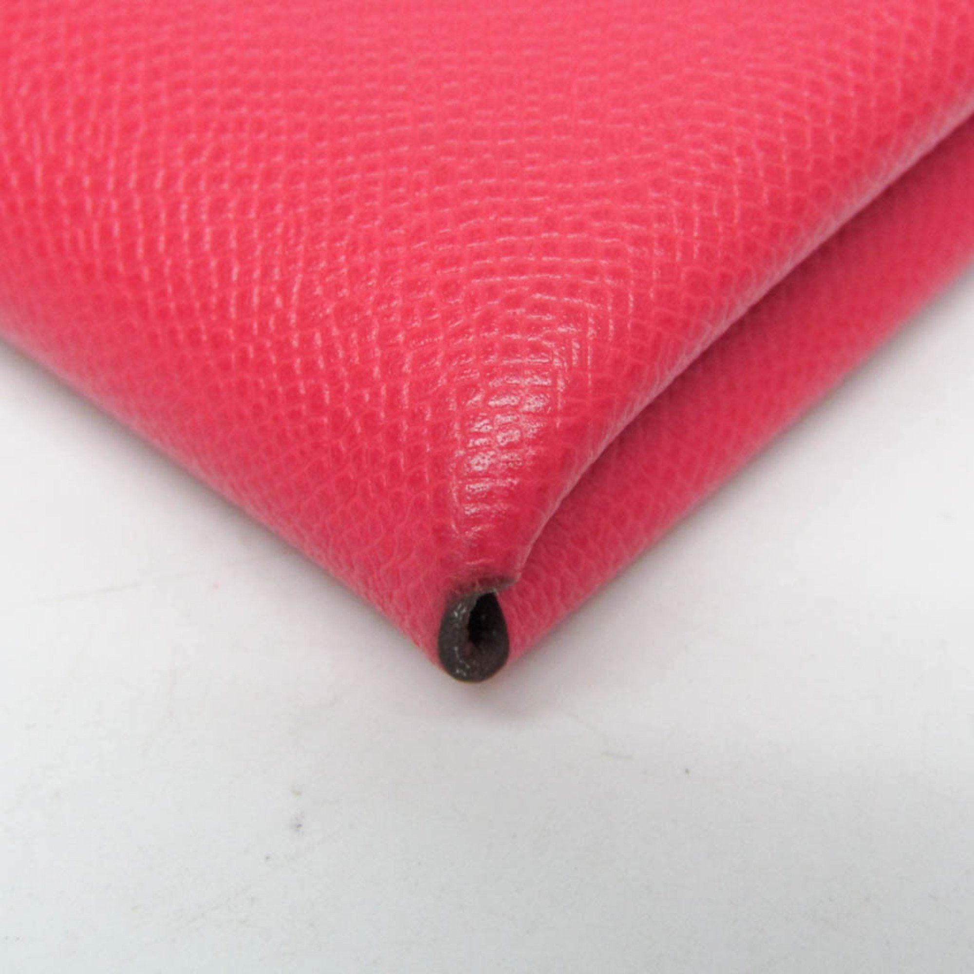 Hermes Hermes Calvi Duo Leather Card Case Ruby Size ONE SIZE - 6 Thumbnail