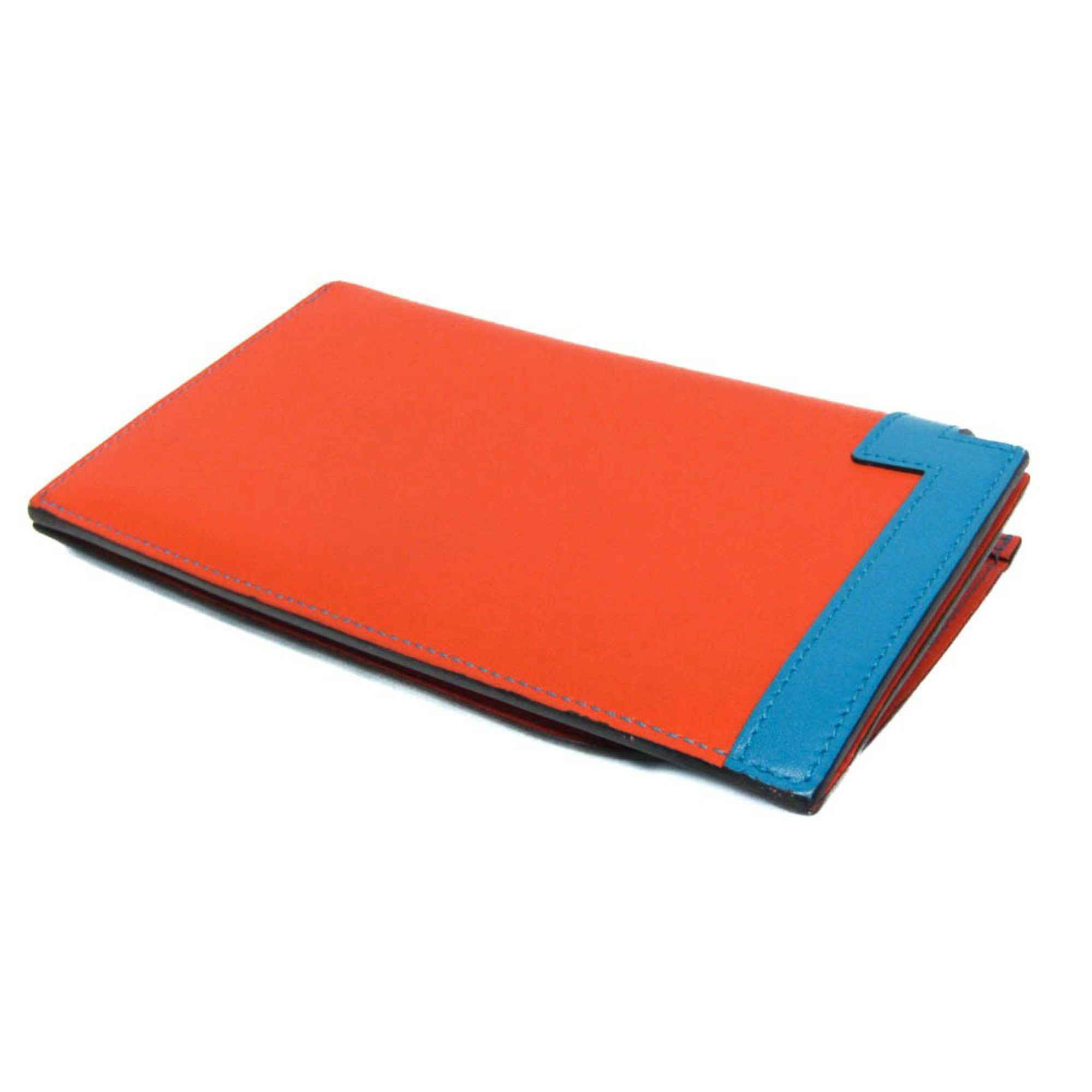 Hermes Hermes Camayeu Long Wallet Men,Women Leather Long Wallet (bi-fold) Bleu Saphir,Orange Size ONE SIZE - 2 Thumbnail