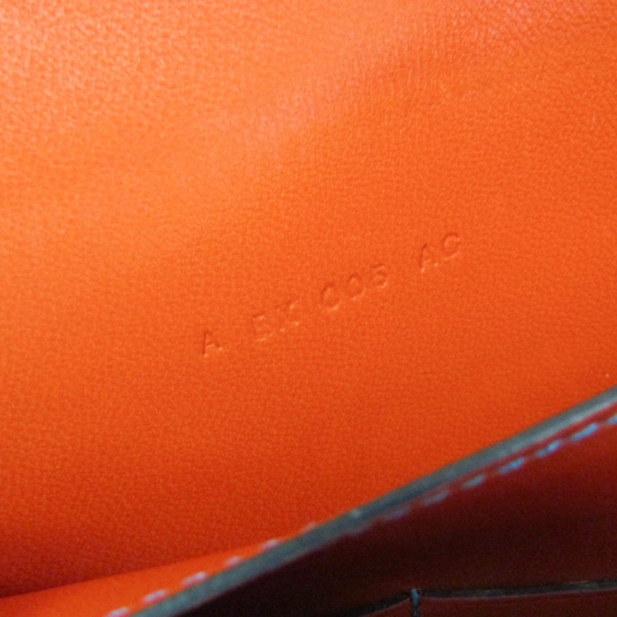 Hermes Hermes Camayeu Long Wallet Men,Women Leather Long Wallet (bi-fold) Bleu Saphir,Orange Size ONE SIZE - 14 Thumbnail