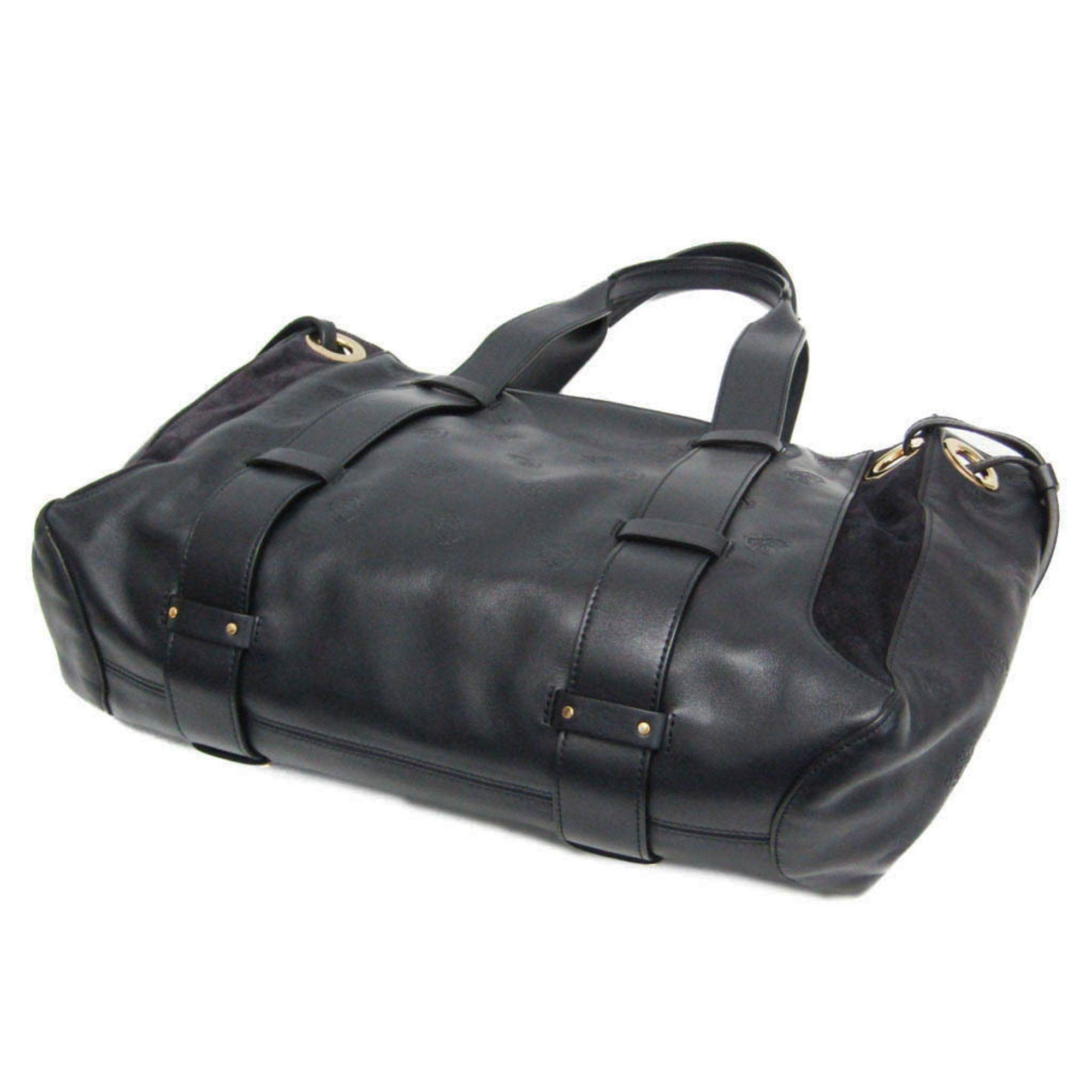 Chloe Chloé CHC18WS171A554D4 Women's Leather,Suede Tote Bag Dark Navy Size ONE SIZE - 3 Thumbnail