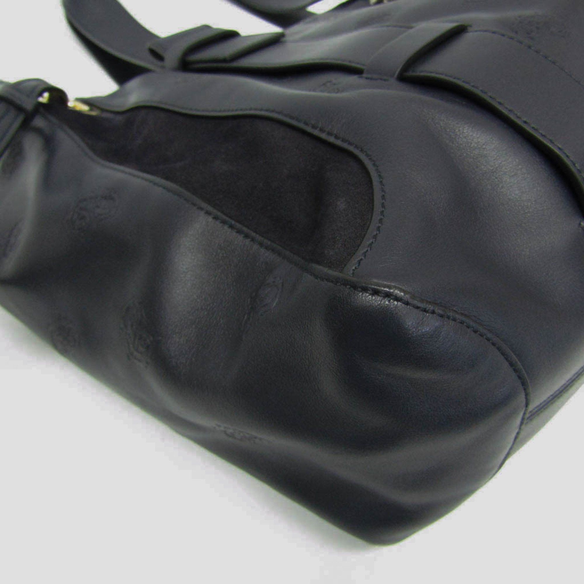 Chloe Chloé CHC18WS171A554D4 Women's Leather,Suede Tote Bag Dark Navy Size ONE SIZE - 6 Thumbnail